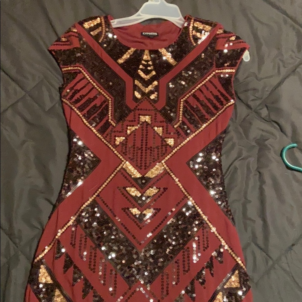 Express sequin dress